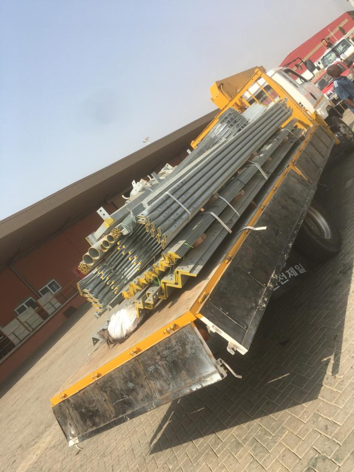 Delivery of structural tower materials to site