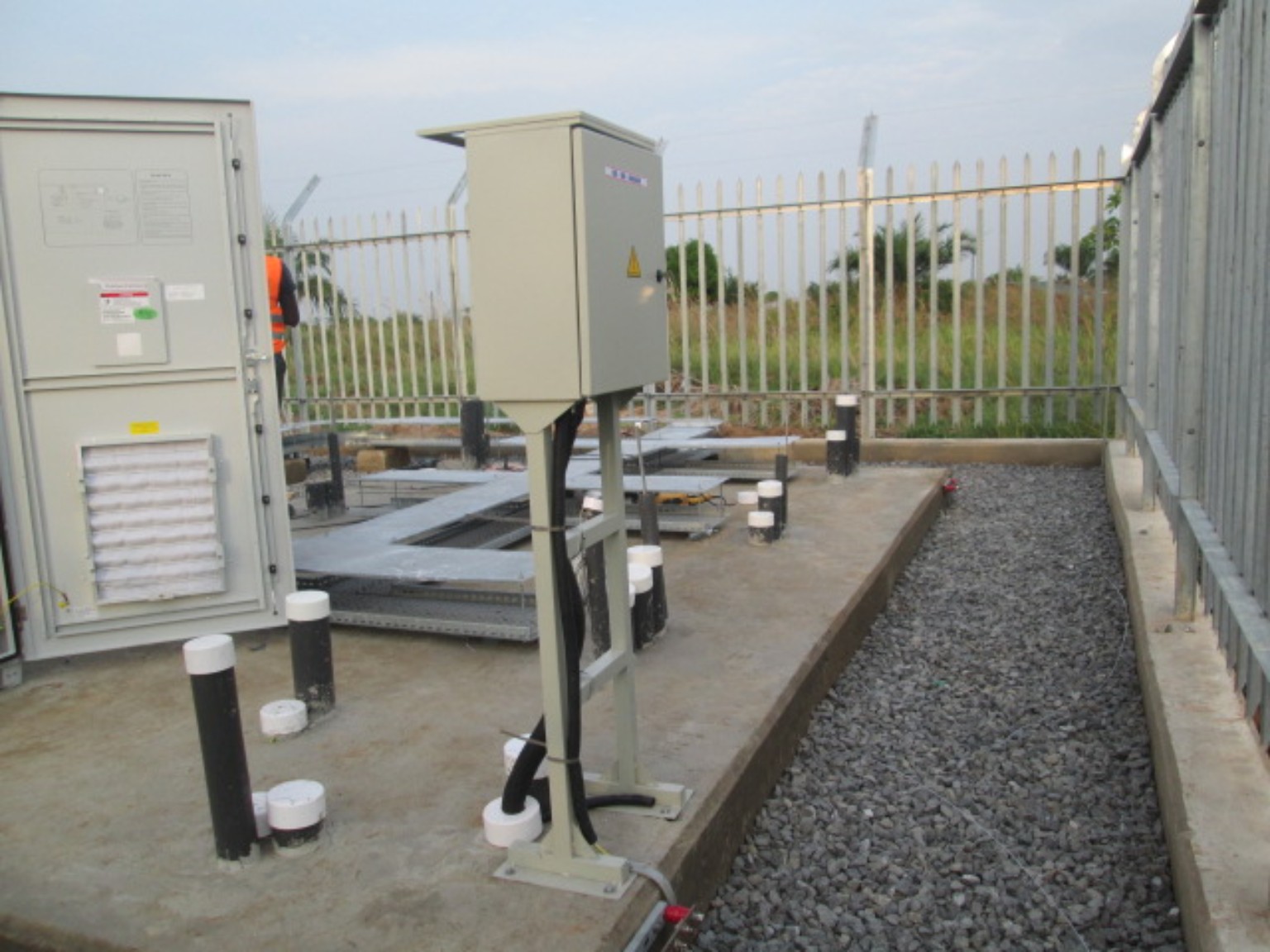 Completed telecommunications site power infrastructure